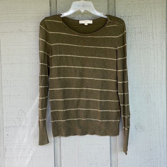 LOFT striped sweater - Picture 1 of 4